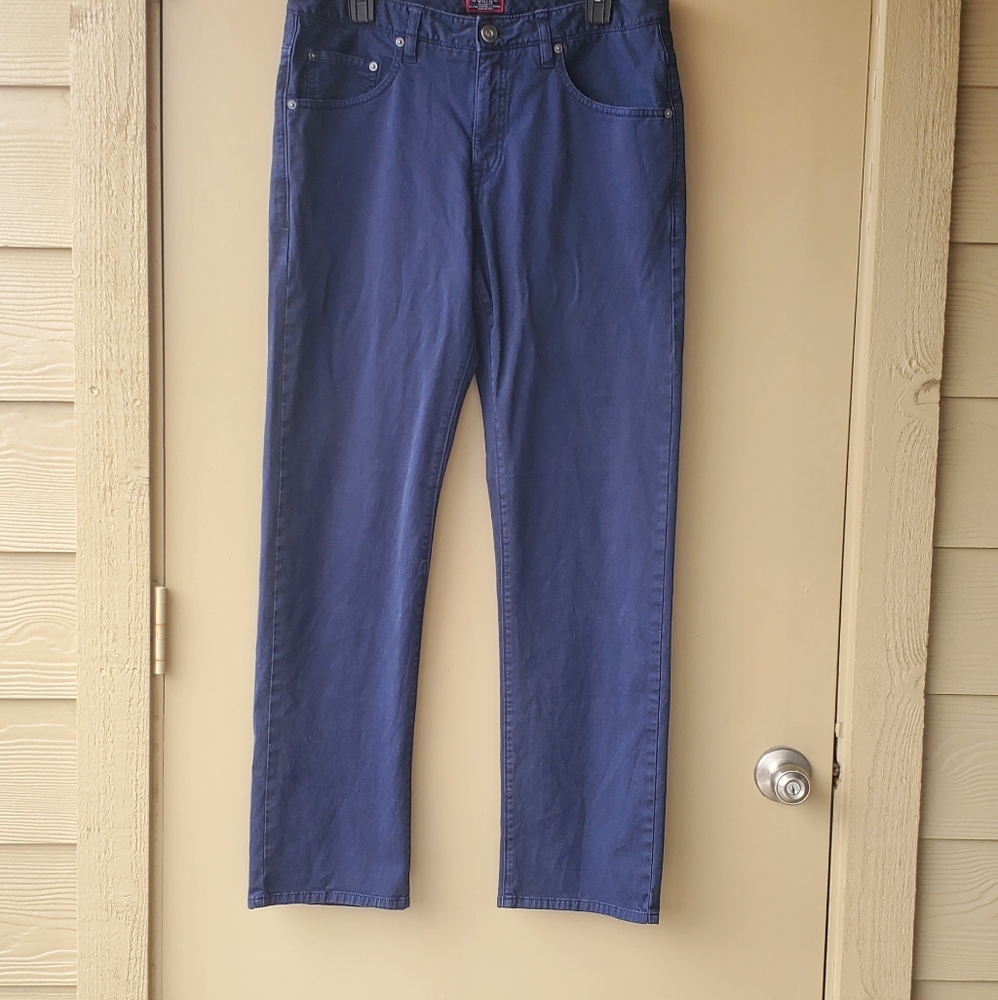 UNTUCKit Navy blue relaxed fit Mens  straight Leg Dressy Casual Denim Pants